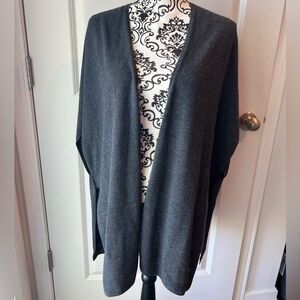 LOFT Charcoal Open Front Cardigan/ Wrap. XS/S